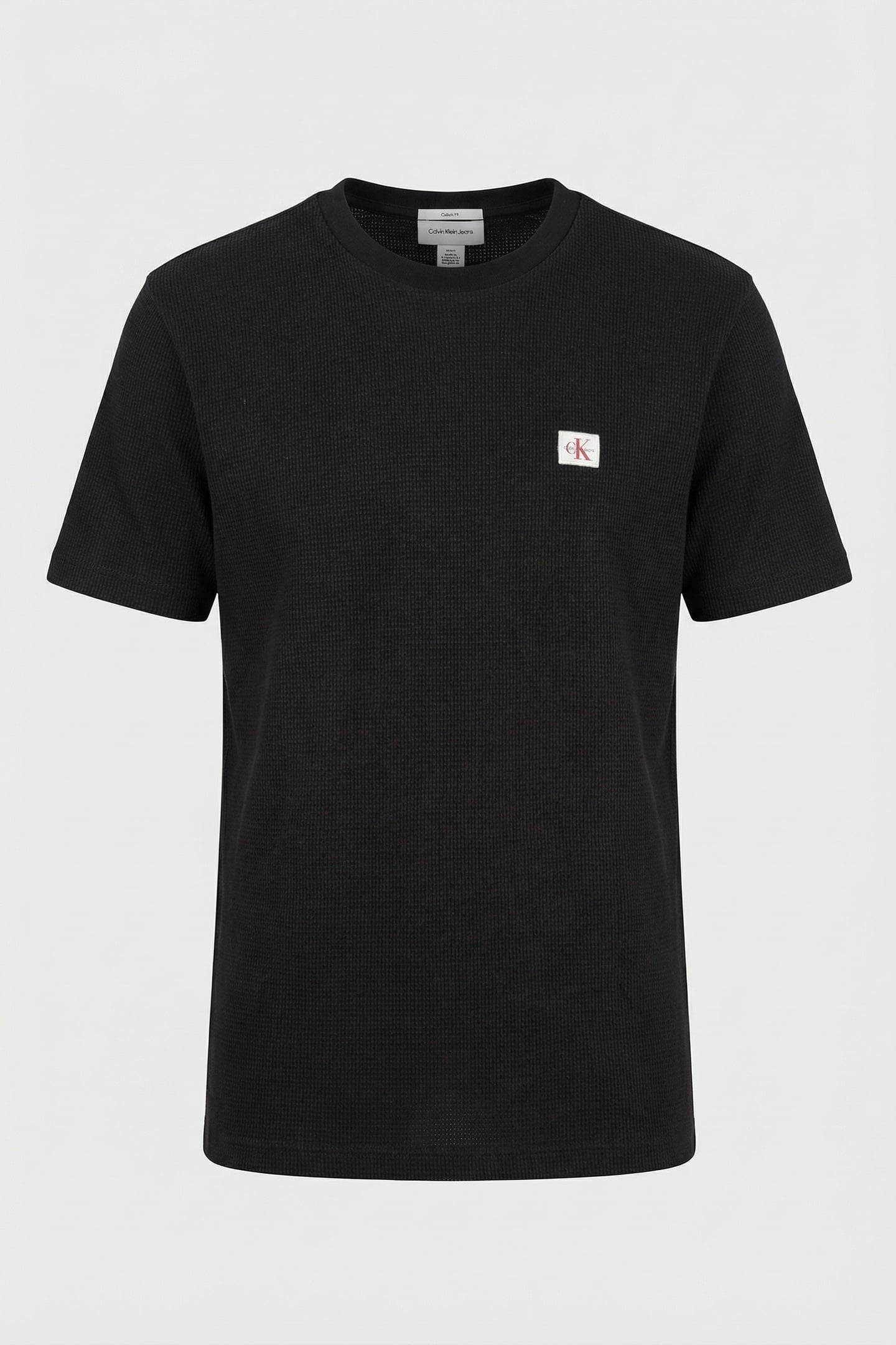 SS WAFFLE BADGE CREWNETEE BLACK 3