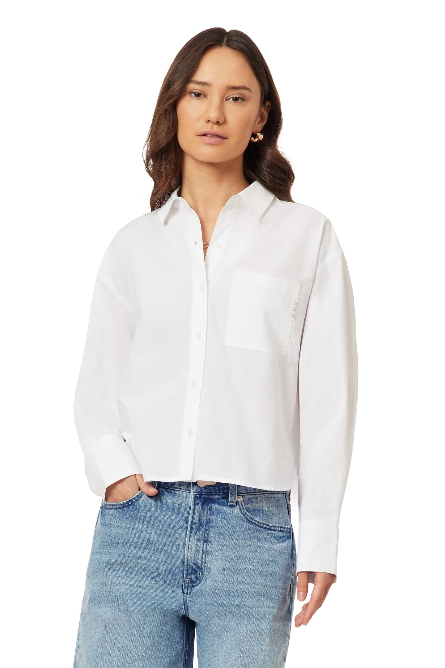 CROPPED SHIRT BRILLIANT WHITE 5