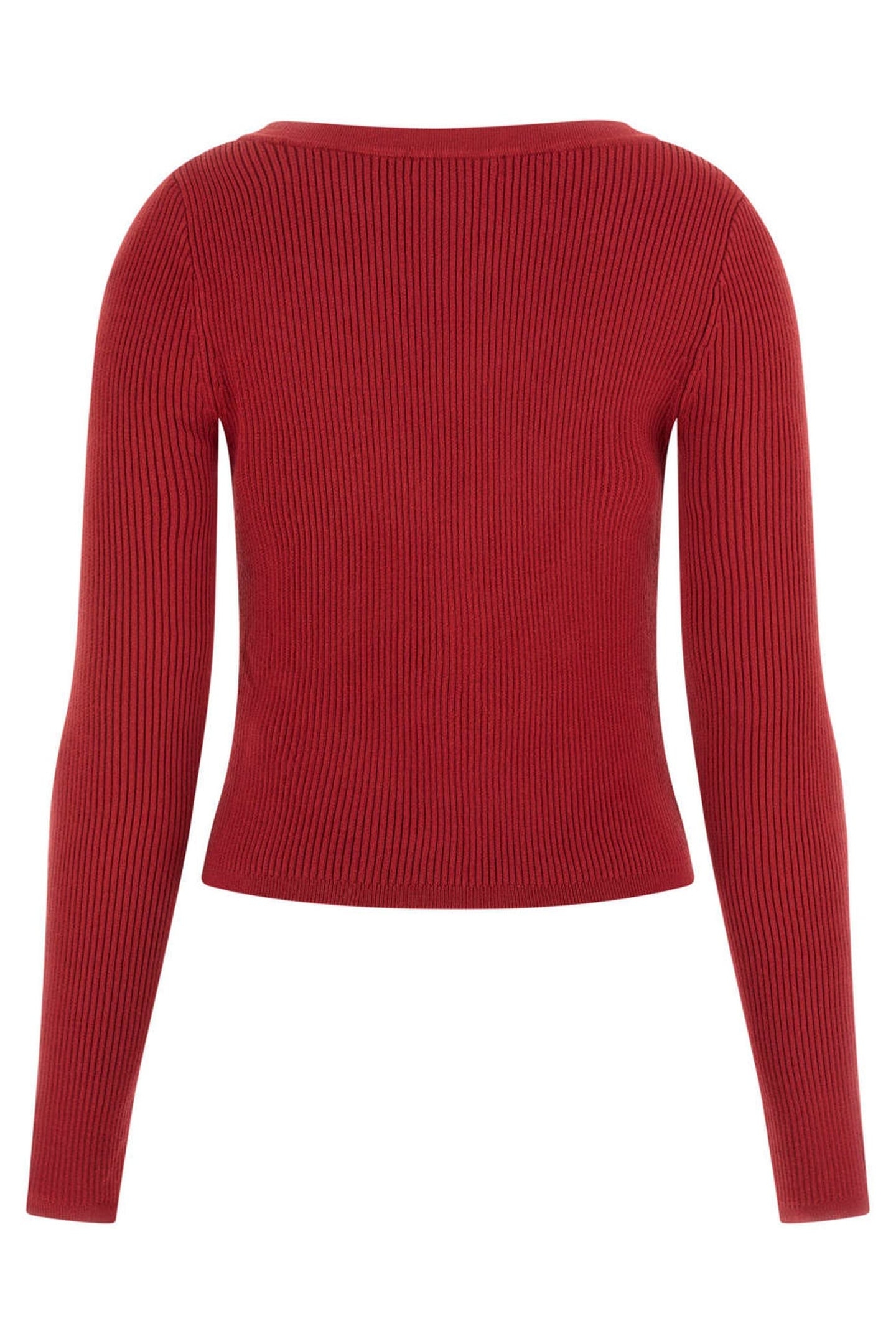 GUESS ECO KATELYN VN LS CARDI SIREN RED 3