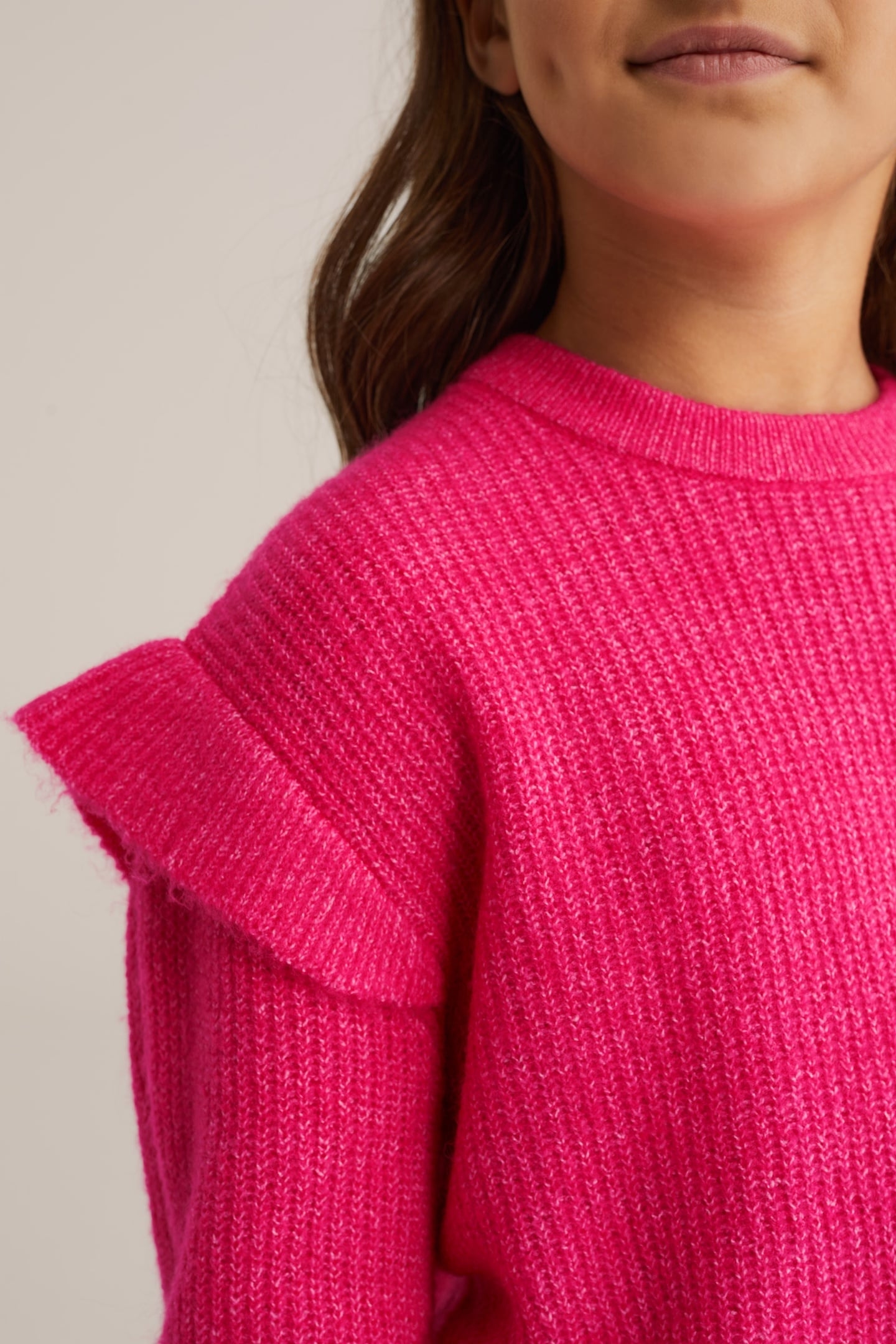 KNITTED PULLOVER BRIGHT PINK 5