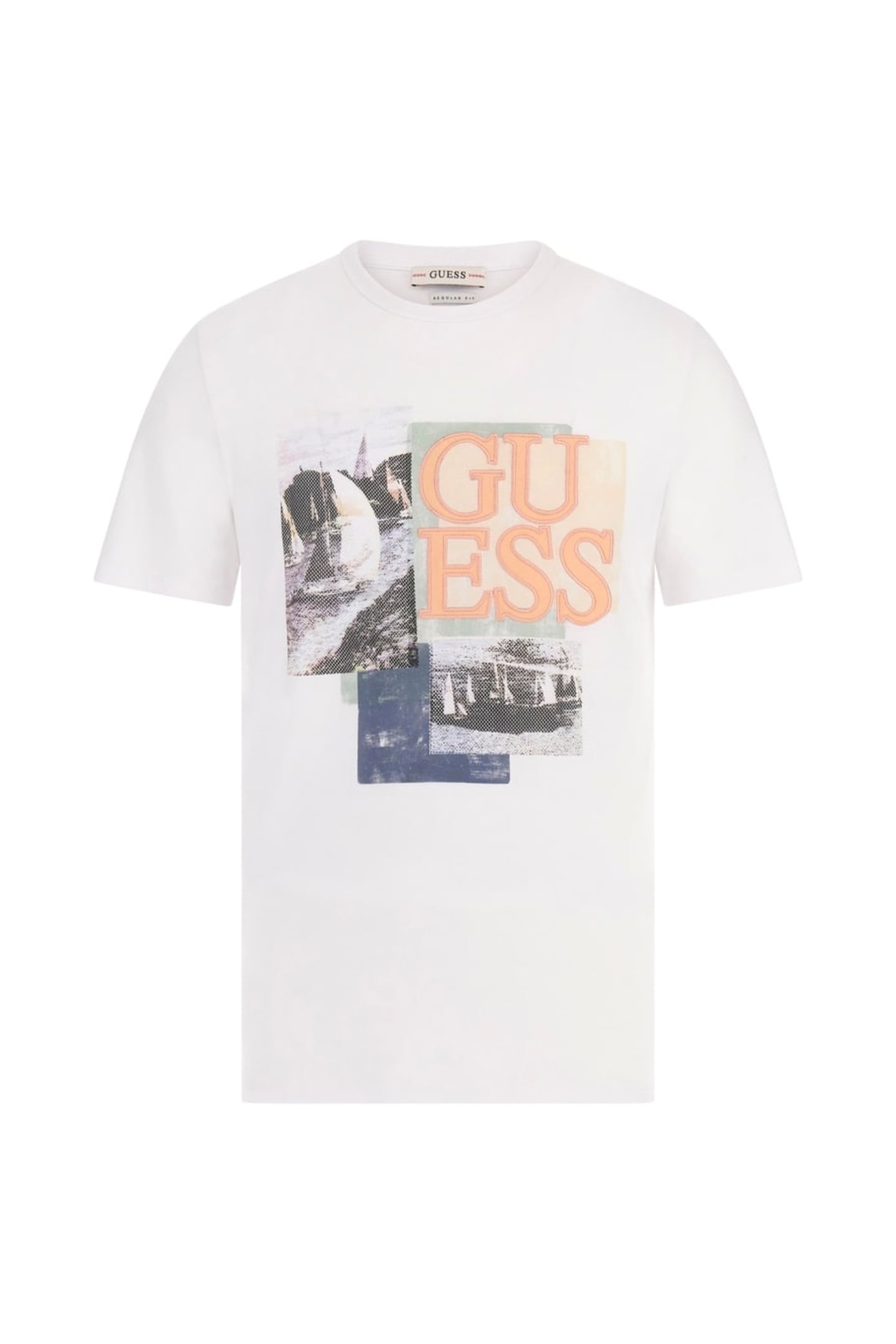GUESS ECO SS CN SAIL BOAT GUES PURE WHITE 5