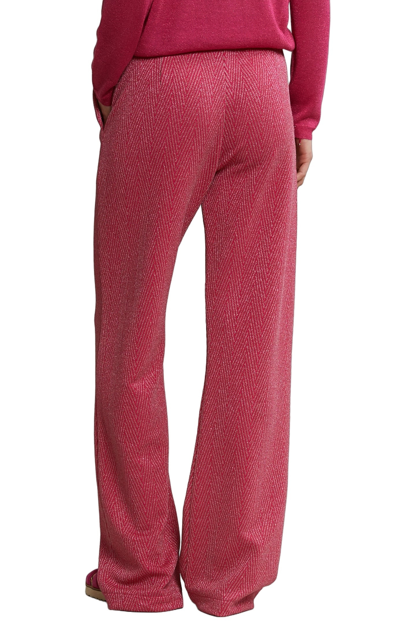 FUCHSIA FANTASY LUREX PANTS 4