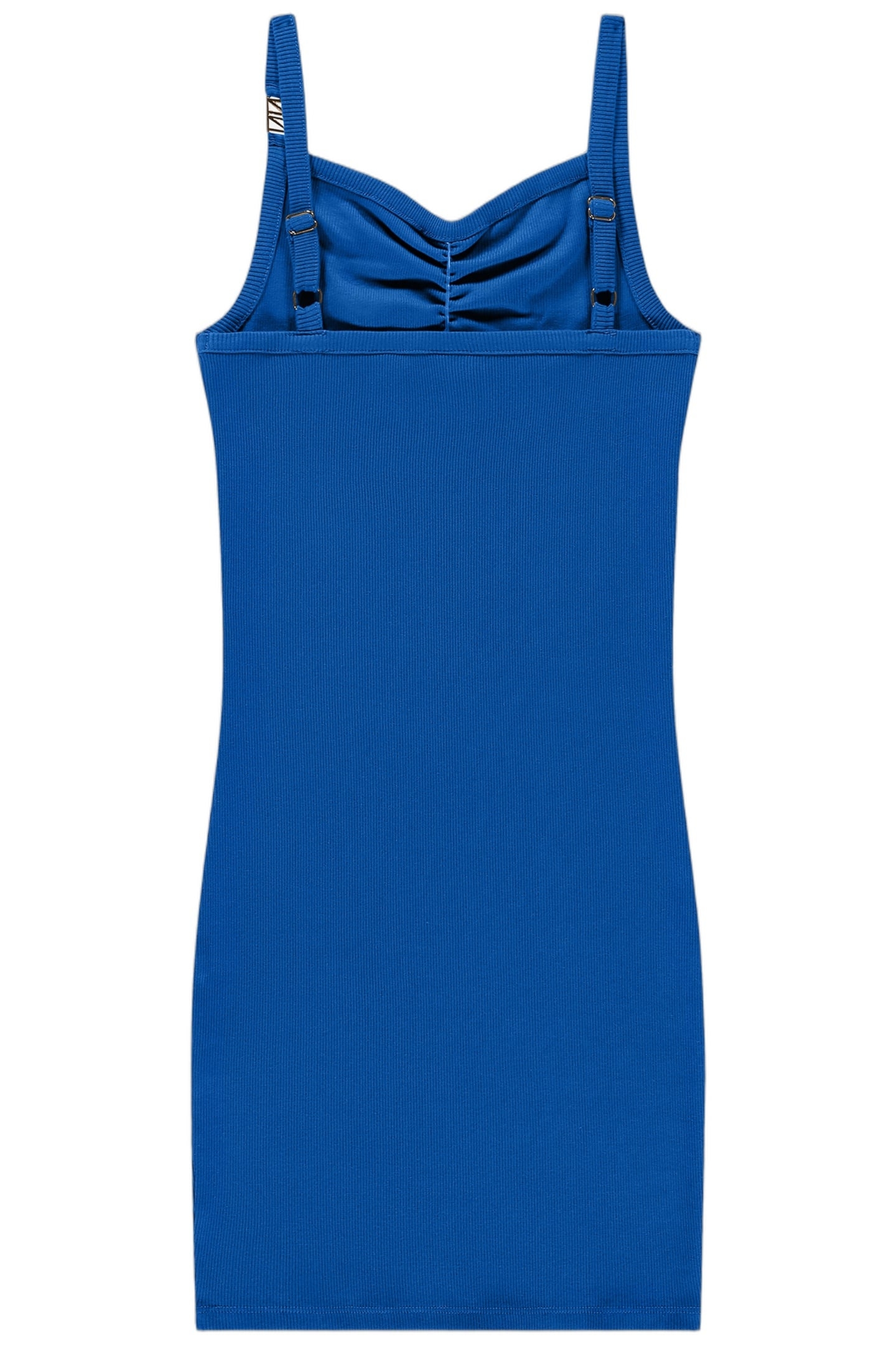 LUUNA RIB DRESS AZURE BLUE 2