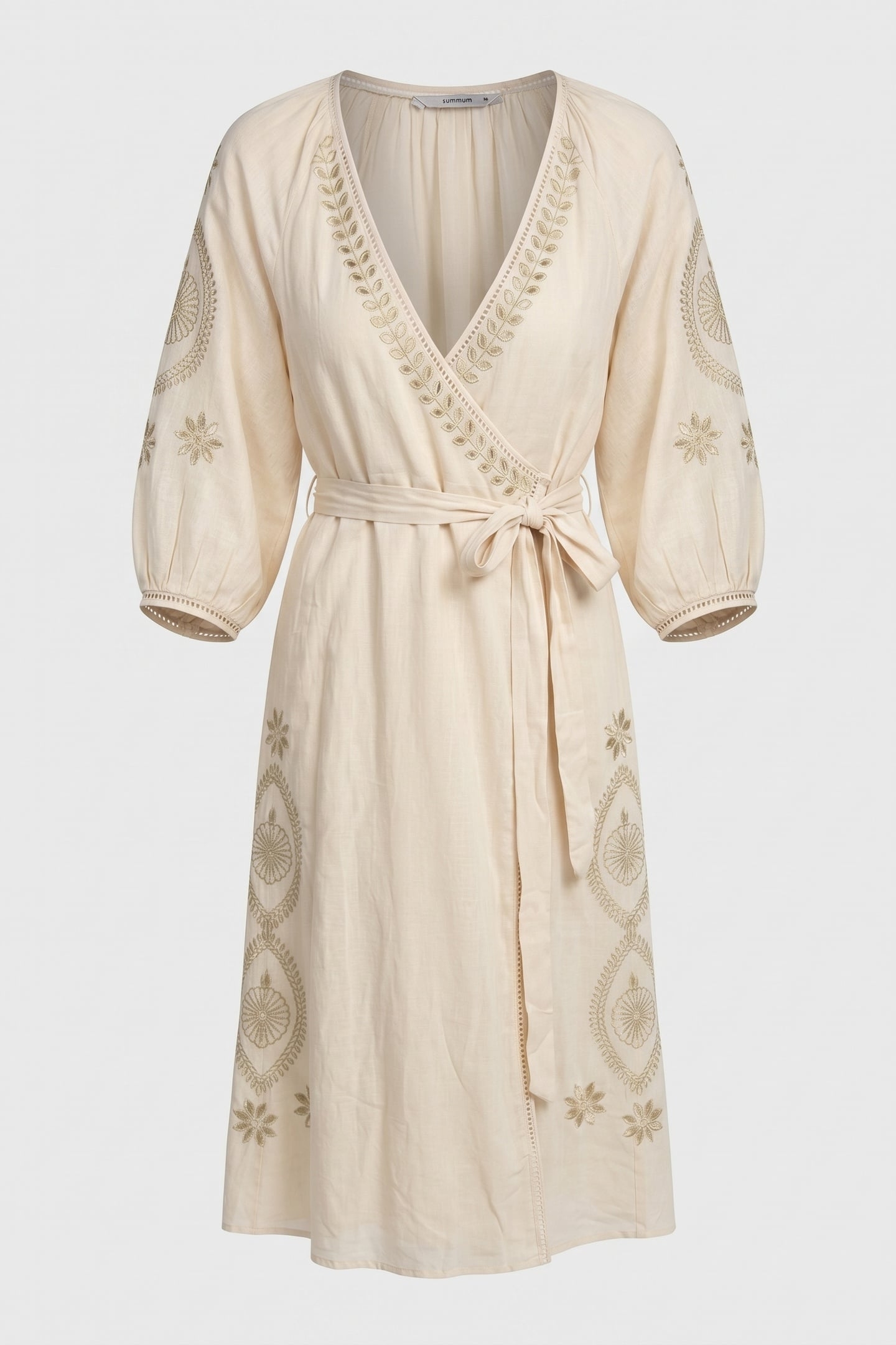 FLASH DRESS EMBROIDERED IVORY 3