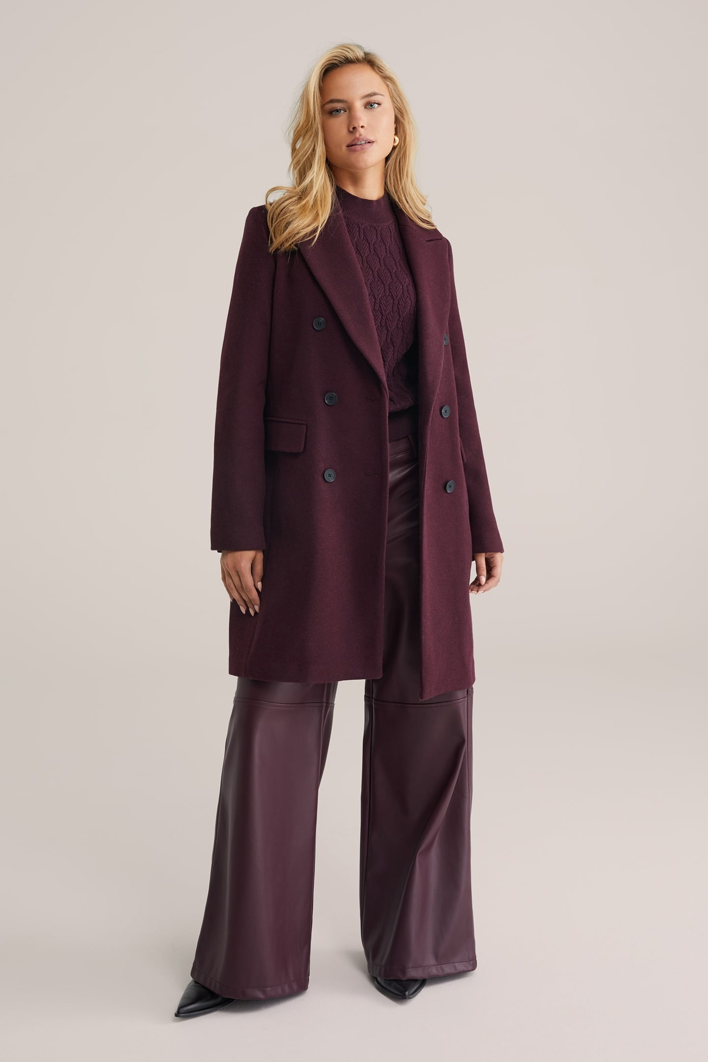 COAT BURGUNDY RED 1