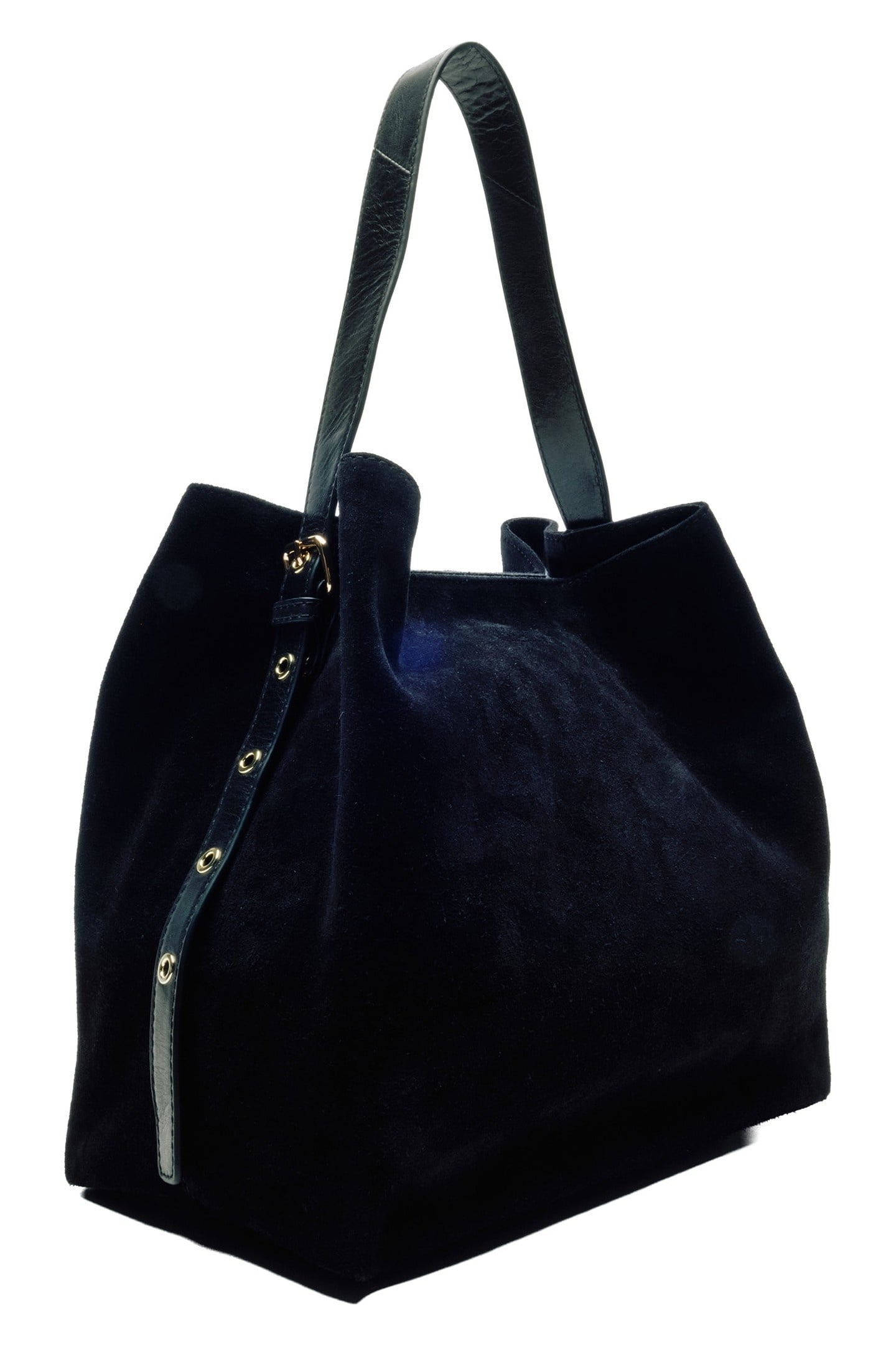 CHIARA SUEDE BLACK W. GOLD 3