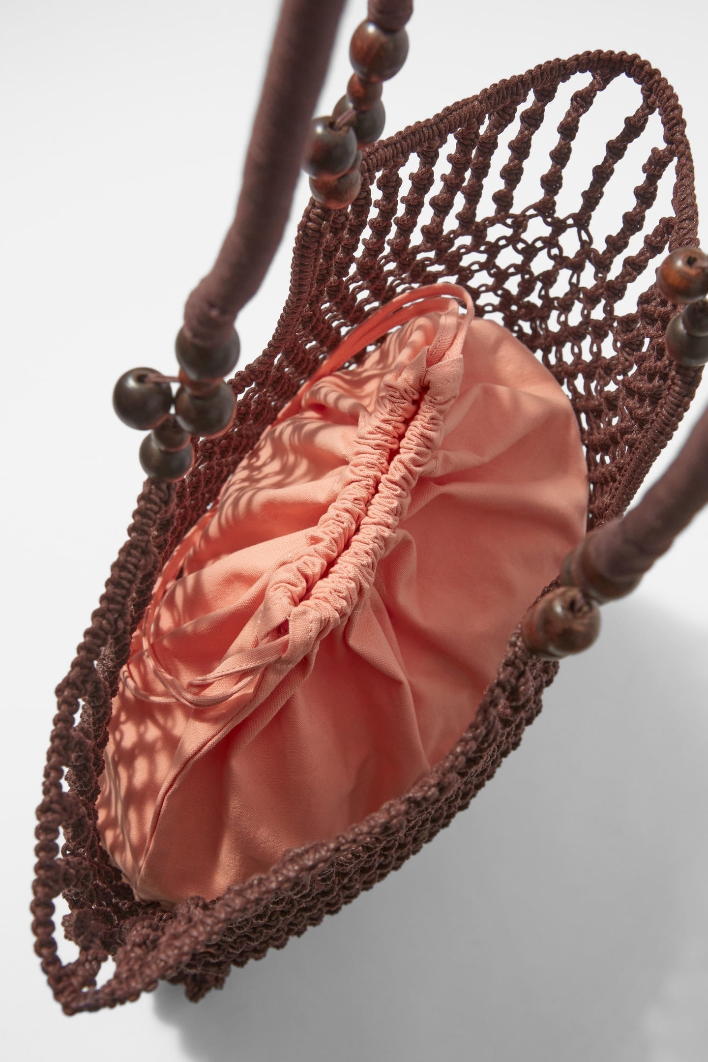 TIANA TOTE CROCHE BROWN 5