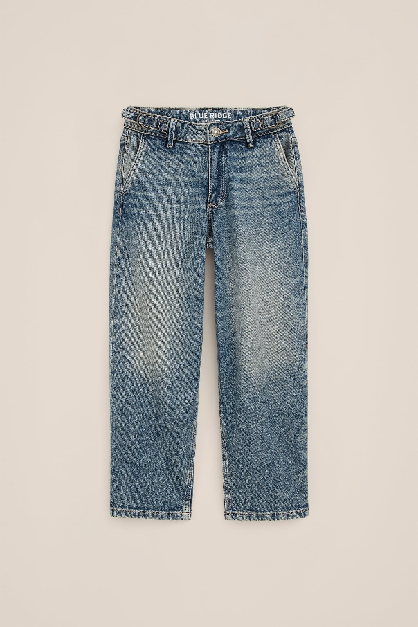 5-POCKET MID WAIST DARK BLUE 3