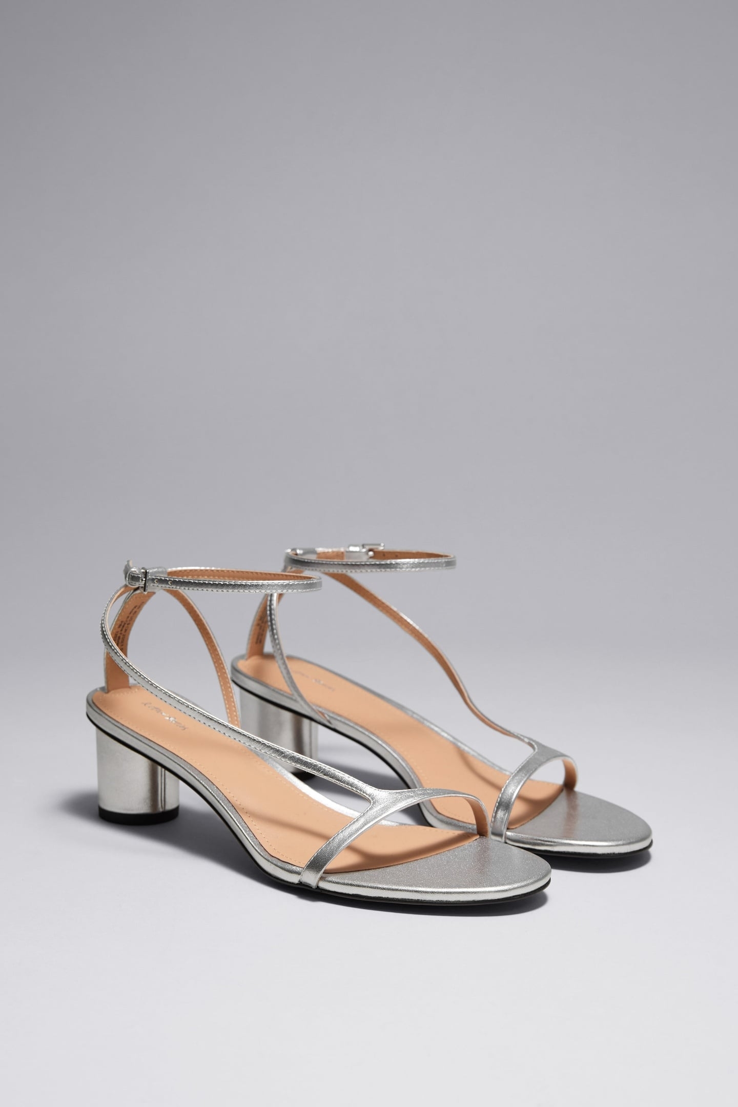 SANDA BLOCK HEEL SANDALETTE SILVER 2