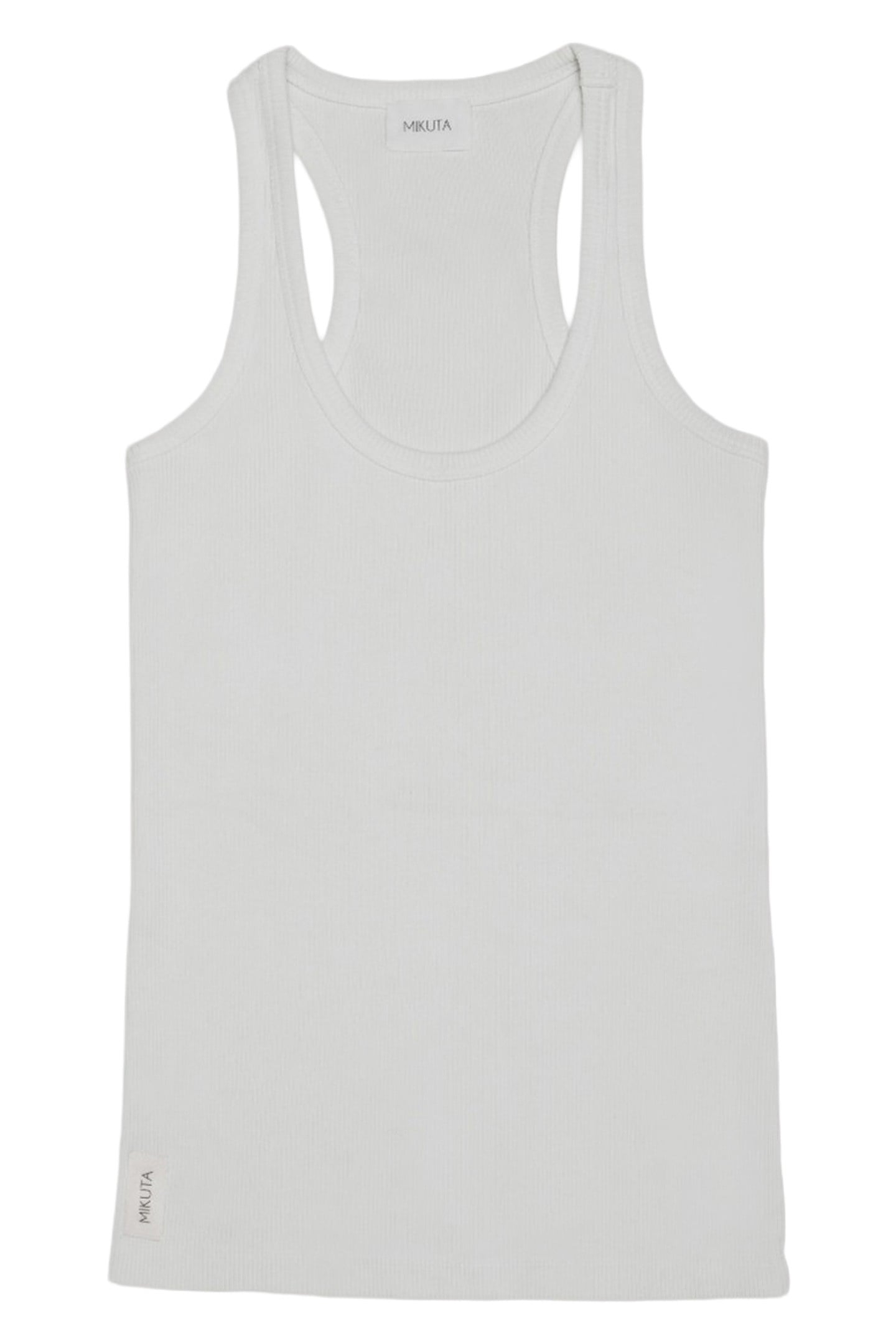 THE OFF WHITE RIBBED TANK TOP WHITE 2