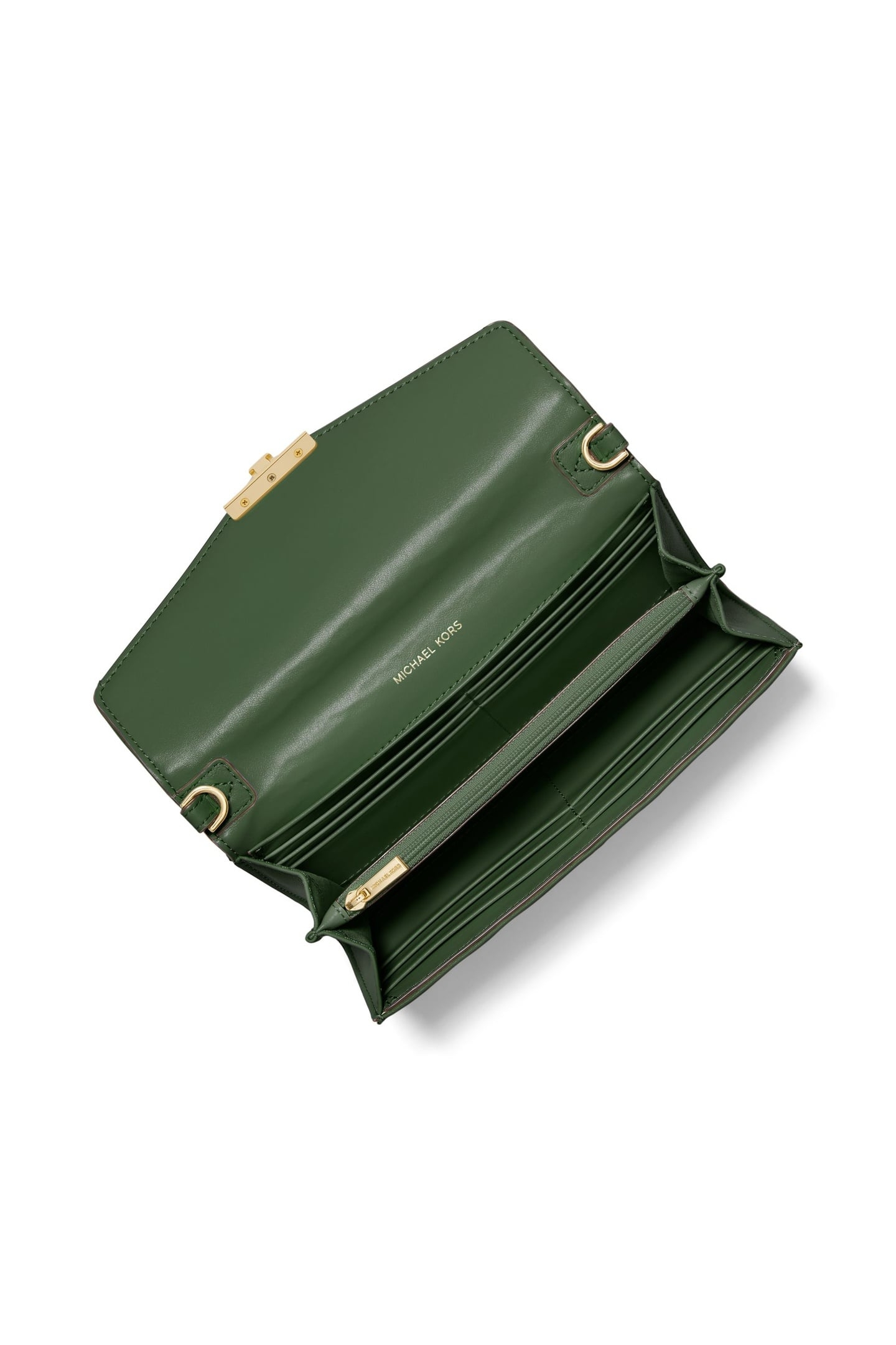 LARGE WLLT ON CROSSBODY AMAZON GREEN 3