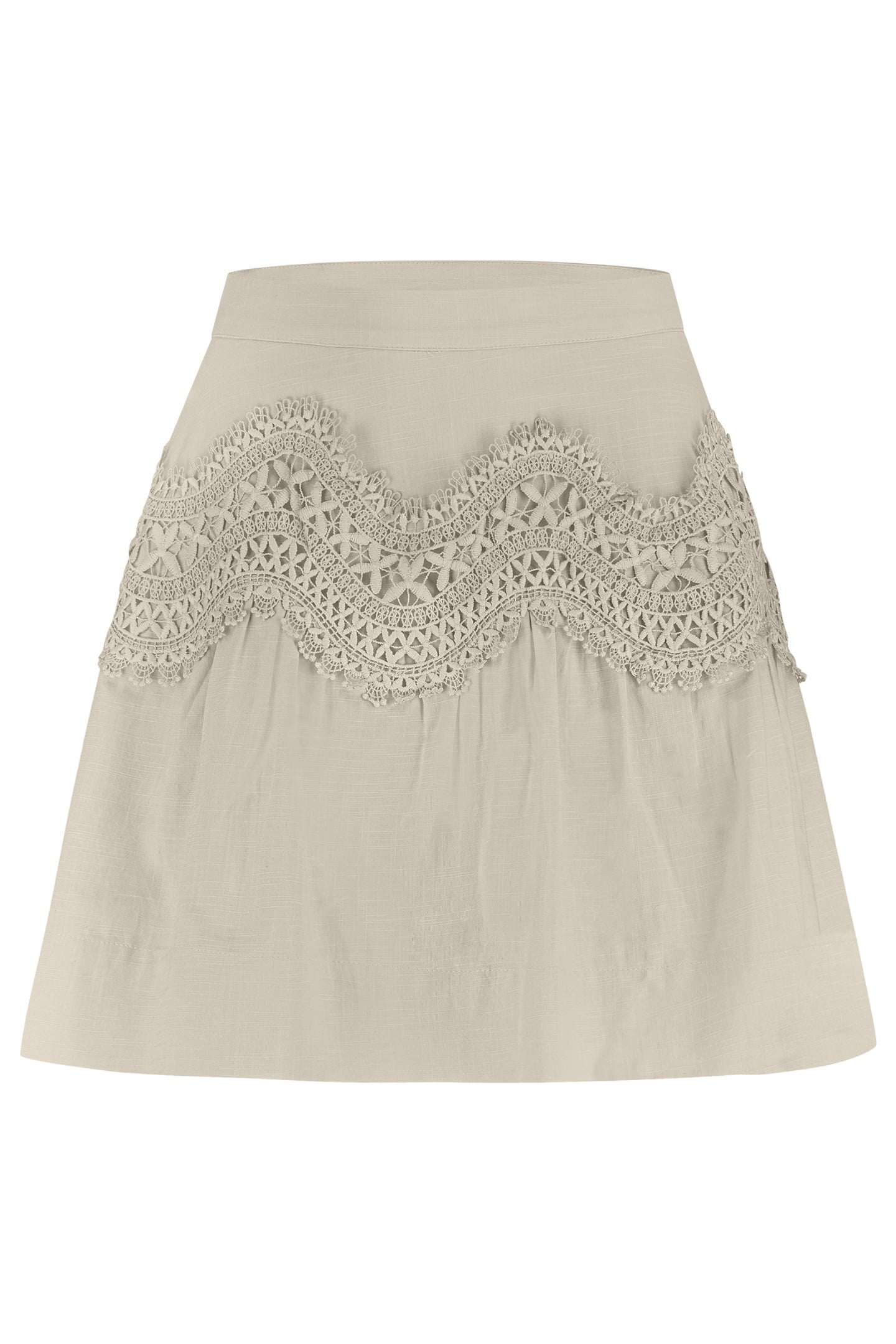 ANINE SKIRT GREY BEIGE 1