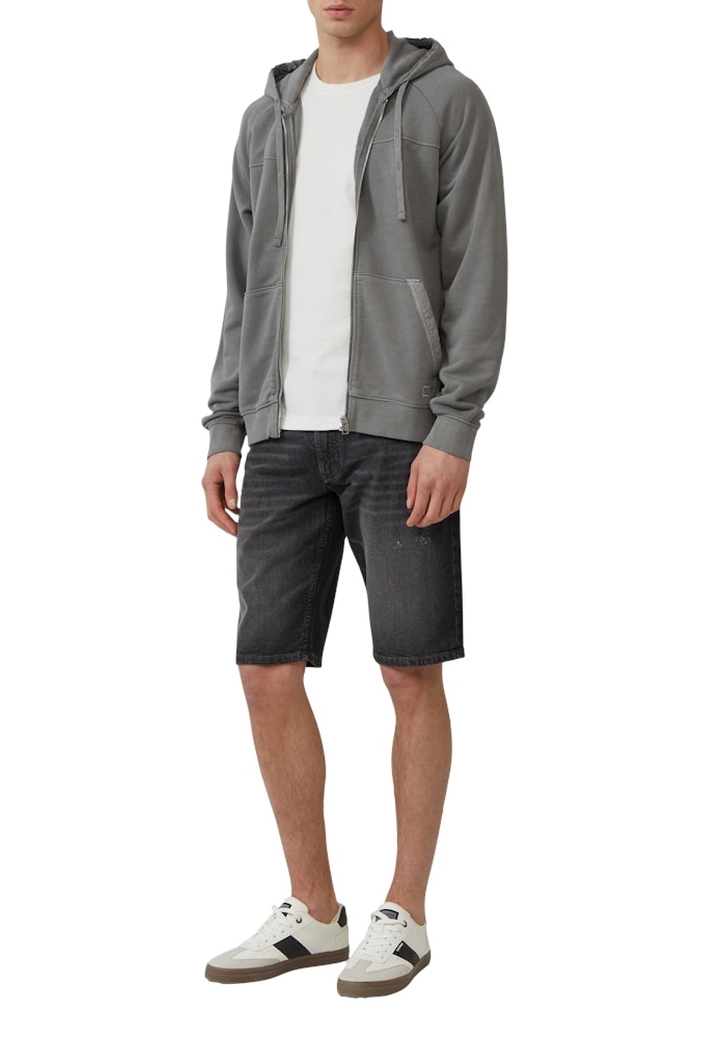 JEANS SHORTS GREY/BLACK 2