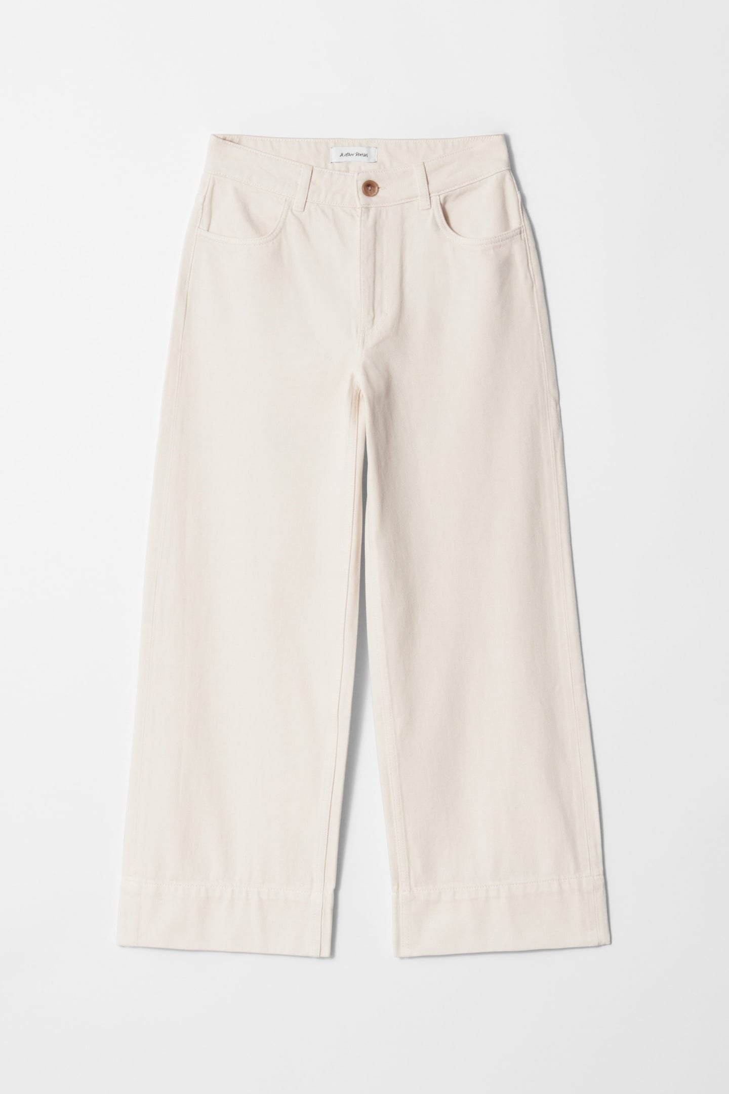 ARWA DENIM TROUSERS WHITE 1