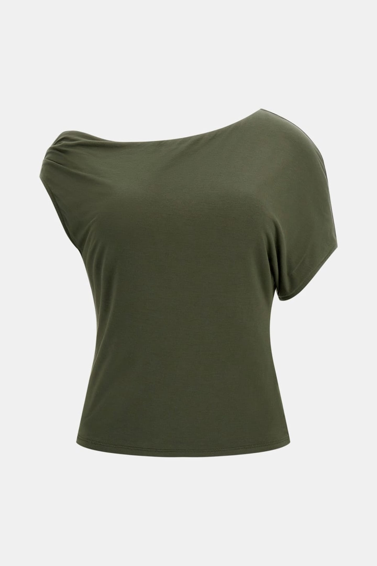 GUESS ECO SS DOLMAN OFF SHLDR GREEN PLANT 3