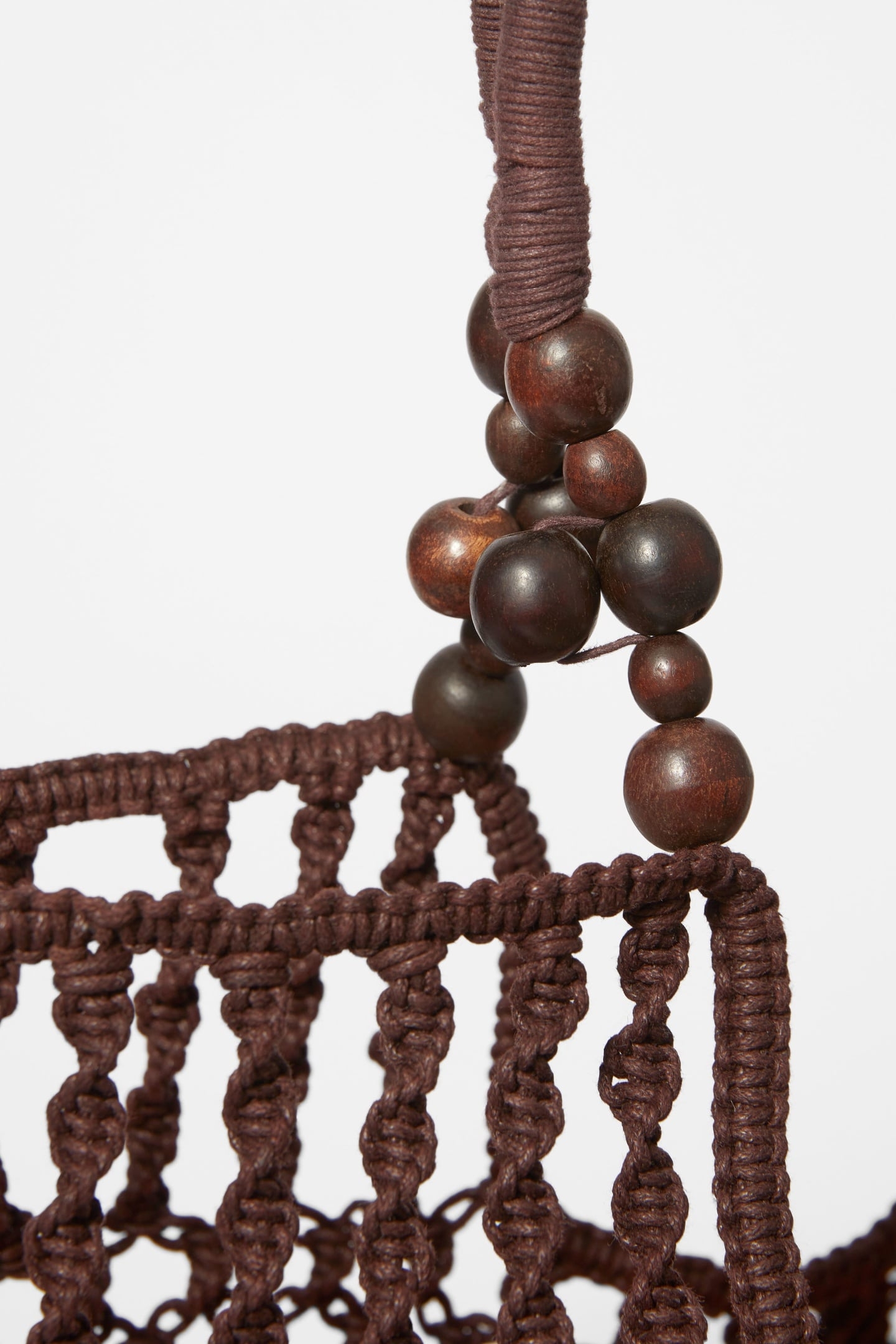 TIANA TOTE CROCHE BROWN 4