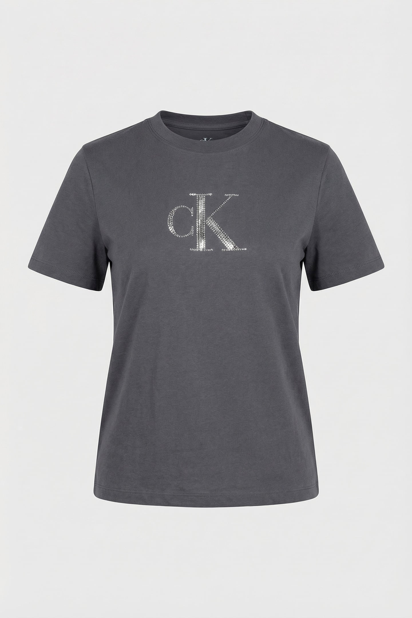 SS SEQUIN GRAPHIC TEE COAL 3