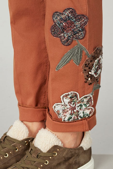 BASIC PANT FLOWER BROWN 7