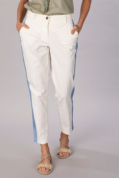 CLASSIC COTTON PANTS WHITE 1