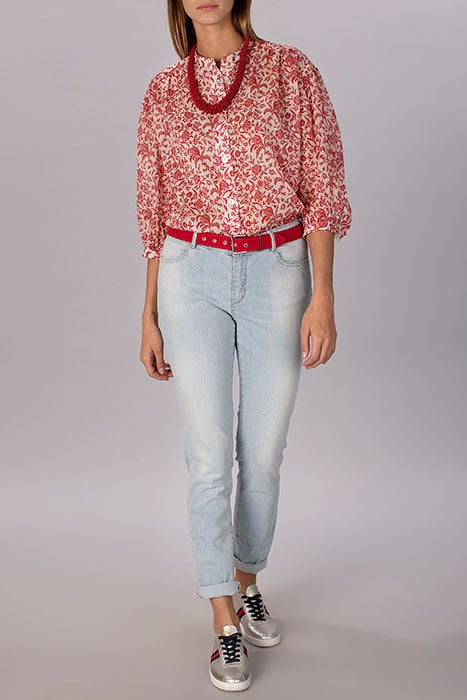 FITTED JEANS WITH STUDS BLUE 5