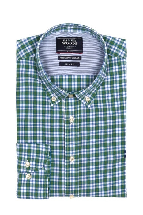 SLIM FIT PRINCETON SHIRT C GREEN 1