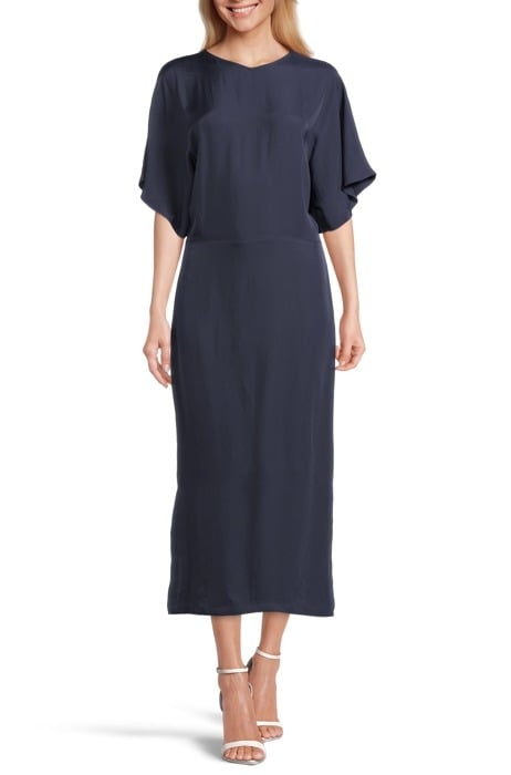 KIMONO SLEEVE DRESS MOODY BLUE 1