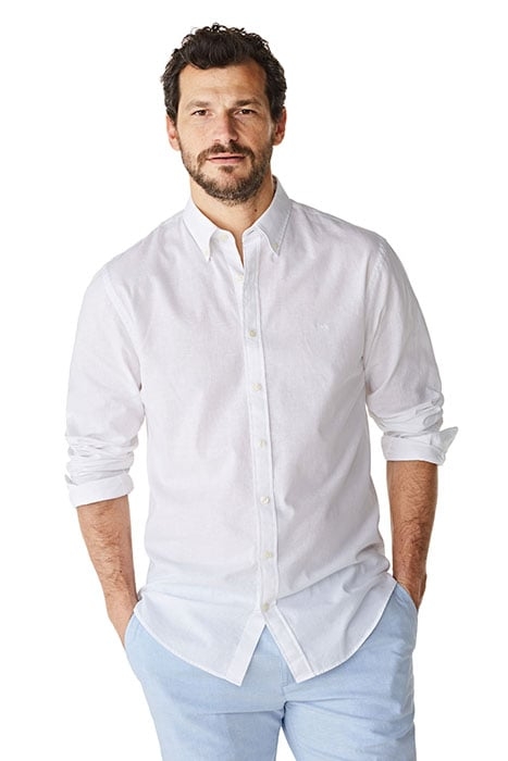 THE MCG RF COTTON LINEN SHIRT WHITE 3