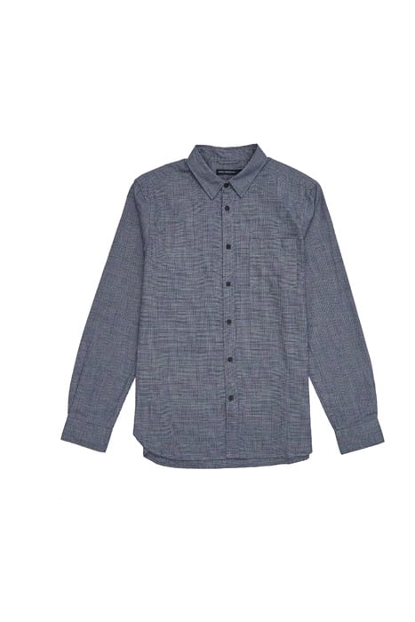 PRINCE OF WALES FLANNEL SHIRT BLUE 1