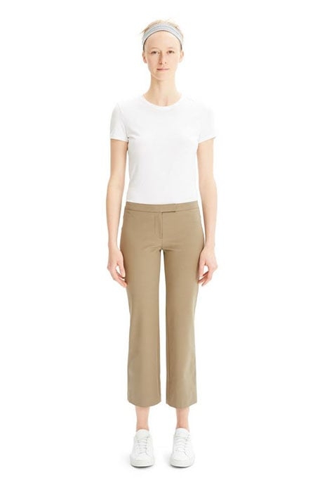 CROP PANT.DOUBLE STR KHAKI GREEN 1