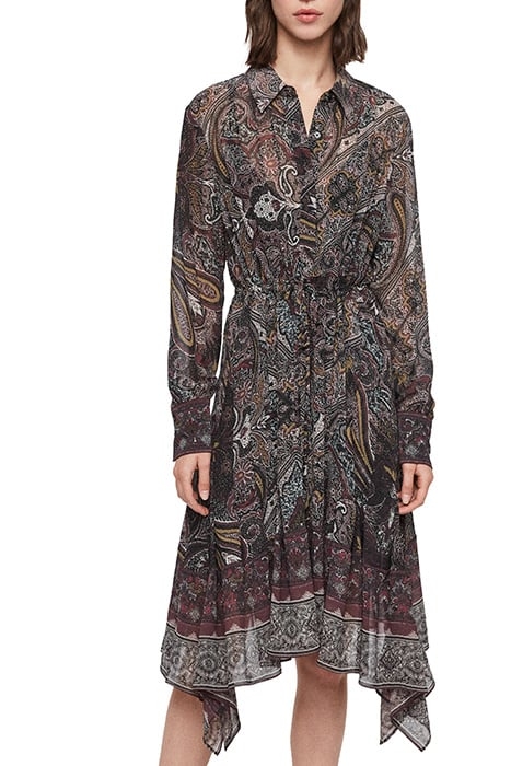 LIZZY SCARF DRESS PURPLE 1