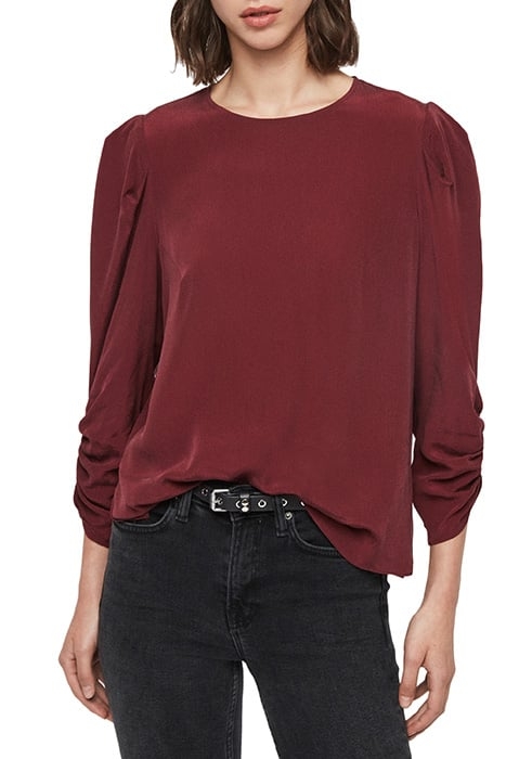 JOSEPHINE TOP OXBLOOD RED 1
