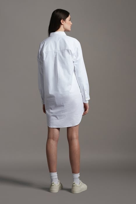 OVERSIZED SHIRT DRESS WHITE 3