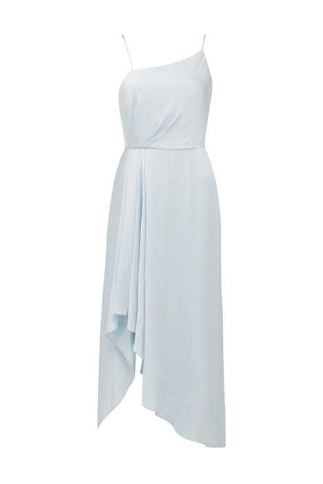 DANIELLE STRAPPY RUFFLE MAXI GOWN PALE MIST 1