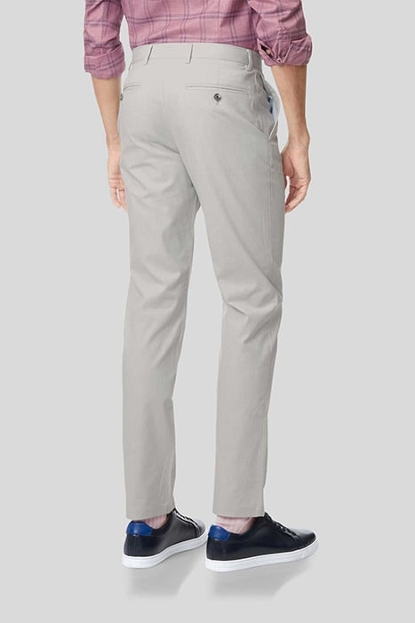 LIGHT GREY EXTRA SLIM FIT FINE STRIPE TROUSER 2