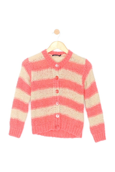 CREW NECK CARDI LS PINK 1