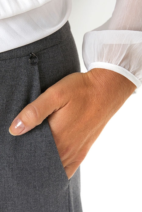 FITTED PANT ELASTIC FOOT END GREY 4