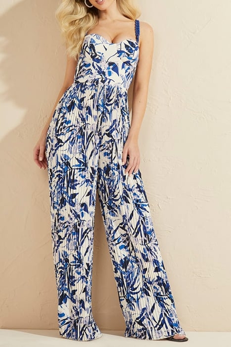 MODERN FOIAGE PLEATED JUMPSUIT MODERN FOLIAGE BLUE MODERN FO 2