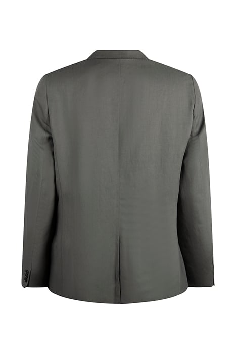 M. SIDNEY LINEN BLAZER GREEN GREY 5