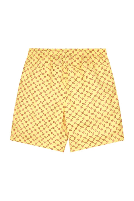 YELLOW RED MONOGRAM KALI SHORTS 4