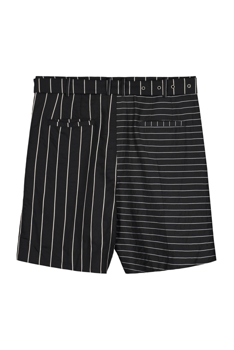 BLACK STRIPED HORI SHORTS 5