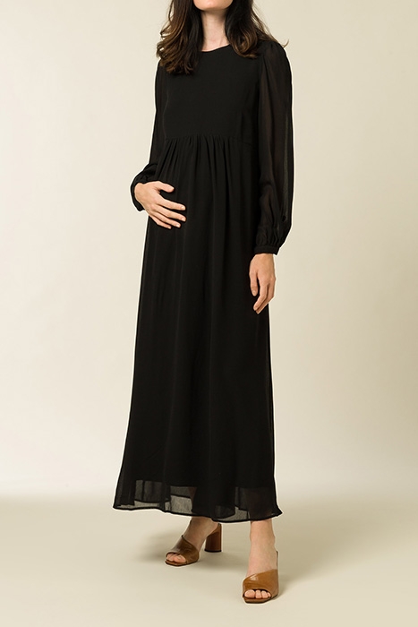 MATERNITY LONGSLEEVE DRESS BLACK 2