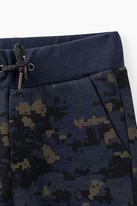 BOYS’ INDIGO CAMOUFLAGE PIXEL COMBAT.STYLE TROUSERS INDIGO 5