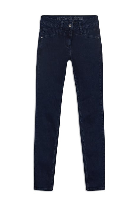 TROUSERS WOVEN LONG 24001687 DARK BLUE DENIM 1