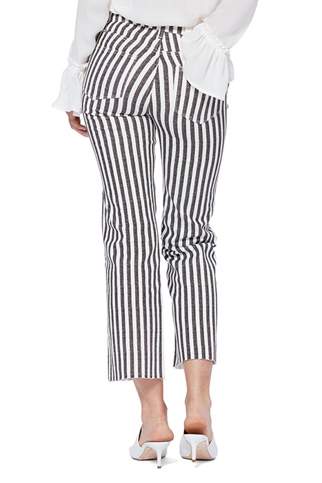 ATLEY ANKLE FLARE RAW HEM COVE STRIPE 2
