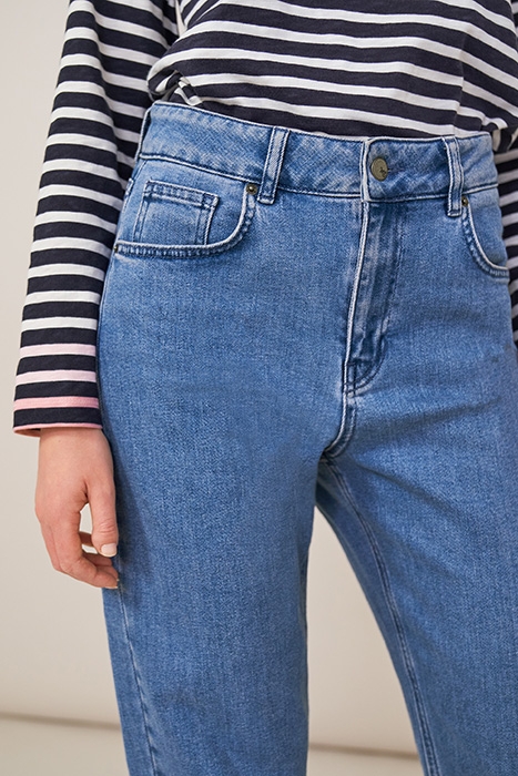 BARREL LEG JEAN MID DENIM 3