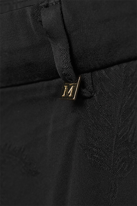 CROP FLARE PANTS JET BLACK W/ FROST G 5