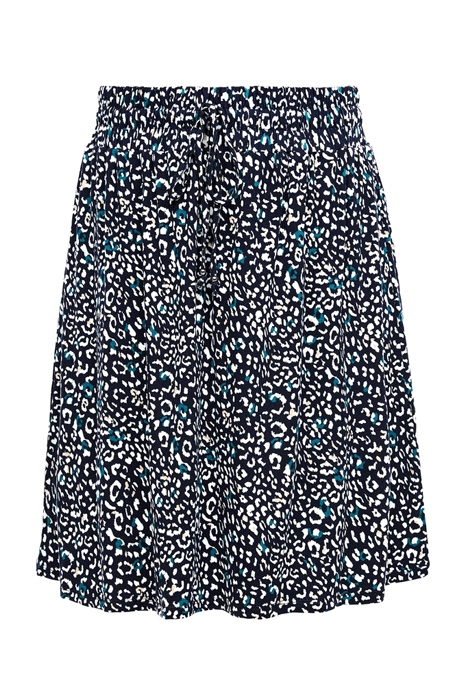 SKIRT SHORT WIDE RED LABEL DARK BLUE AOP 1