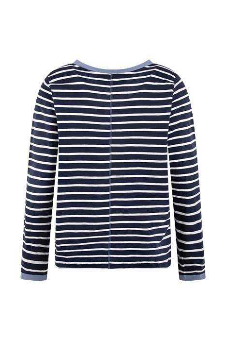 LONG SLEEVE NELLY STRIPE TEE BLUE MLT 2