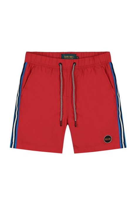 BOYS SWIM SHORT TOM TAPE FLAME RED 1