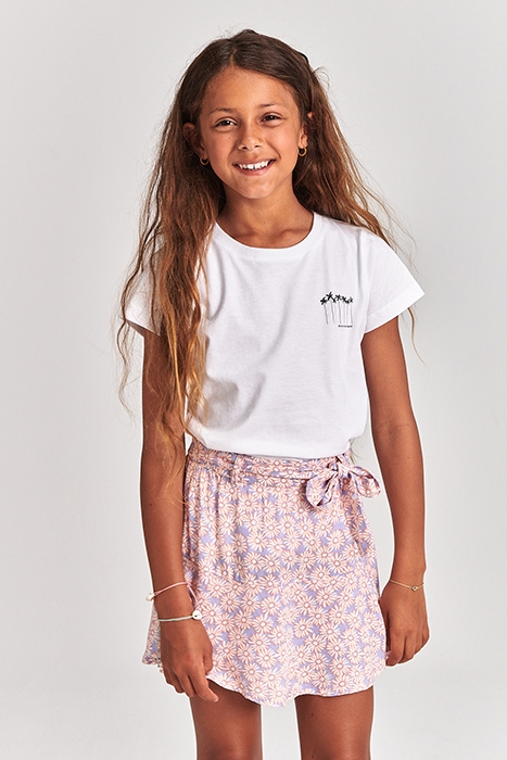 GIRLS TAHITI SKYLINE PALMS T-SHIRT BRIGHT WHITE 3